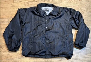 Tact Squad Black Button Bomber Windbreaker Jacket Mens 2XL - Picture 1 of 10
