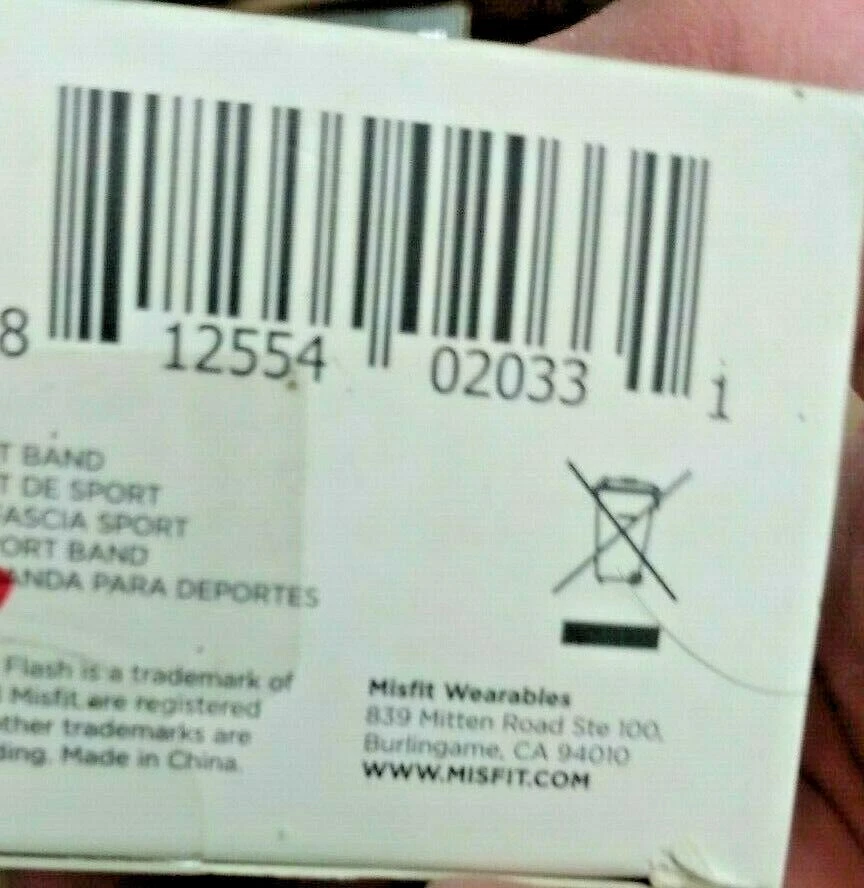 Misfit Wearables Flash Fitness and Sleep Monitor (White) - Image 1 of 1