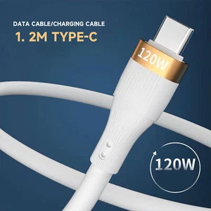 CÂBLE USB TYPE C 120 W EXTRA ÉPAIS 6A FIL DE CHARGE RAPIDE CHARGEUR USB-C CORDON DE DONNÉES - Photo 1 sur 12