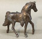 Métal moulé vintage années 1950 avec couleur bronze, prix carnaval cheval cow-boy