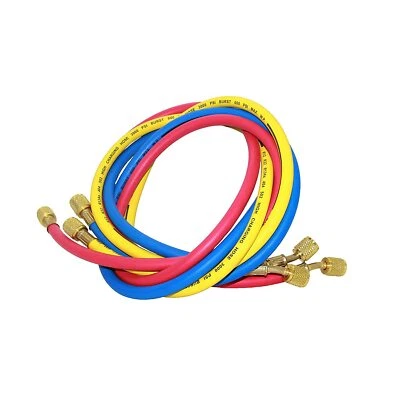 SASHOW 1/4"SAE Car HVAC Air Conditioning Refrigeration Charging Hose Tube Brass Fitting