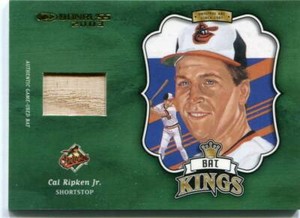 2003 Donruss - CAL RIPKEN JR - Bat Kings Game Used Bat - ORIOLES #d 37/100