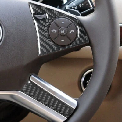 Carbon Fiber Steering Wheel Cover Trim For Mercedes-Benz R320/350 Type B - Image 1 of 4