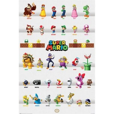 Póster de Super Mario Character Parade
