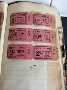 Cameo Theatre Melbourne 1930s/40s unused theatre tickets - RARE (6) - Picture 1 of 1
