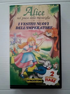 FILM VHS Alice nel paese delle meraviglie / I vestiti nuovi dell'imperatore  - Picture 1 of 1