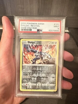 Pokémon 2020 Dialga  Reverse Foil Vivid Voltage PSA 9 - Image 1 of 2