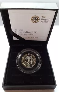 Moneda de plata 2010 prueba chica guía Reino Unido cincuenta peniques conmemorativa 50p - Imagen 1 de 1