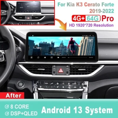 12.3 inch Screen Android Car Radio For Kia K3 Cerato Forte 2019-2022 Head Unit - Image 1 of 4