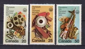 Kanada 1976 Olympische Spiele Montreal 1976 3 Marken MNH /TE4880a - Bild 1 von 1