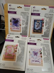 Crafters Companion  Gemini Create a Card  papercraft die Lot Of 4 - Picture 1 of 5