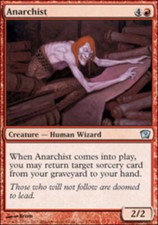 1x Light Play, English Foil Anarchist - Foil 9th Edition