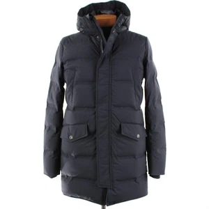 Kired Kiton Neu mit Etikett Reus gefütterte Gänsedaunenjacke Größe 48 (S US) in einfarbigem Blau - Bild 1 von 16