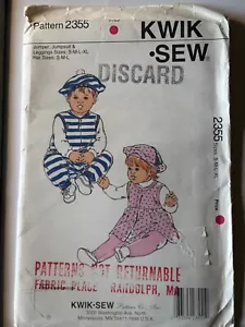 Uncut FF Size S-XL Baby Jumper, Jumpsuit, Leggings & Hat Pattern, Kwik Sew 2355 - Picture 1 of 2