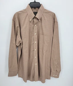 Jos A Bank Shirt Mens Medium Multicolor Plaid Long Sleeve Button Up Office - Picture 1 of 9