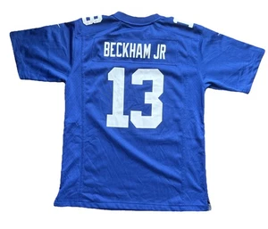 NFL Nike - NYG New York Giants Odell Beckham Jr Jersey - OBJ- Youth L Blue #13 - Picture 1 of 8