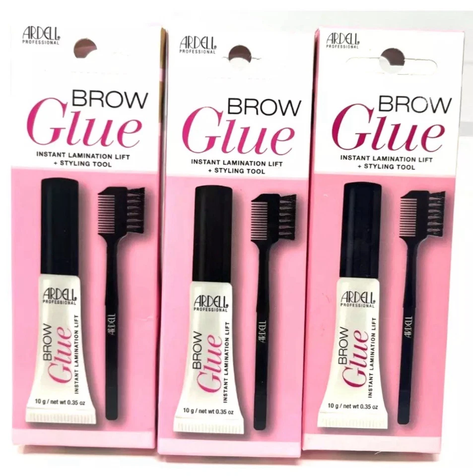 (3) Ardell Brow Glue Instant Lamination Lift + Styling Tool NIP 0.35 oz Each - Image 1 of 1