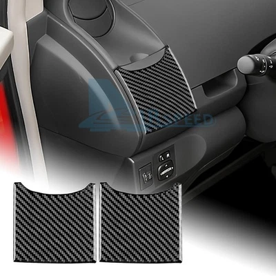 Inner Center Cup Holder Trim Cover Black Carbon Fiber For Toyota Yaris 2006-2011 - image 1 of 4