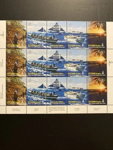 Pitcairn Islands Longboats Stamps, Half Sheet… - Picture 1 of 4