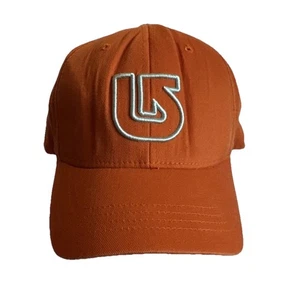 BUTON Orange Cap Hat Embroidered Logo Flexfit One Size Fits Most Snowboarding - Picture 1 of 5