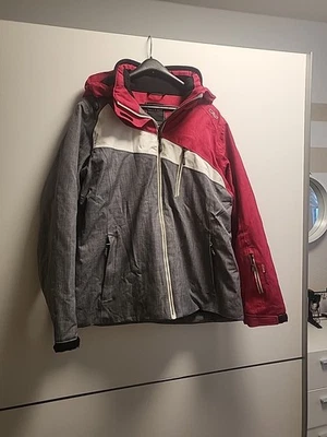 Skijacke/Snowboardjacke CMP, Größe XL (44), grau/beere/Weiß, Damen - Bild 1 von 4