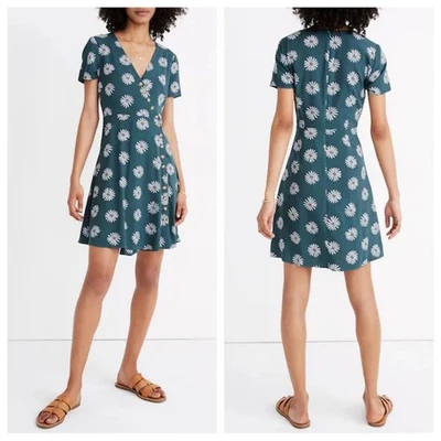 NWT Madewell Button-Wrap Dress in Daisy Daydream - Size 2 - Image 1 of 4
