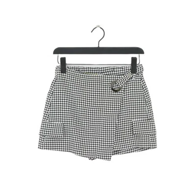 Bershka Women's Midi Skirt UK 10 Black Geometric 100% Polyester Midi Skort - Image 1 of 4