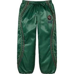 Supreme Satin Track Pant Green Warm Up Pants Joggers Size Large SS25 - Picture 1 of 6