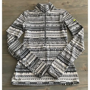 Pullover Nike Pro Hyperwarm media cremallera gris negro con Swoosh de neón para mujer XS - Imagen 1 de 9