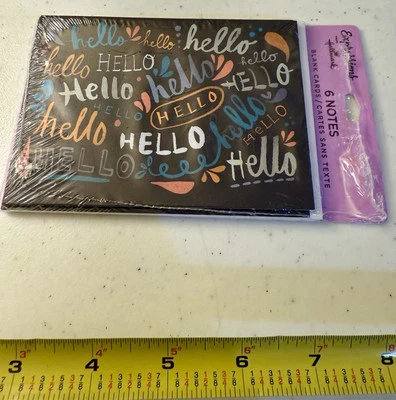Hallmark Expressions 6 Pack Greeting Cards & Envelope Blank Inside "Hello" NEW - Image 1 of 2