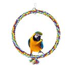 9.8*9.8 Inch Bird Toys Low Carbon Steel Wire Cotton Swing Circular Rings