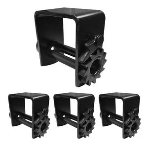 4 Pack Weld On Winch Flatbed Truck Trailer Winch for 2"- 4" Winch Strap 160 mm - Foto 1 di 7