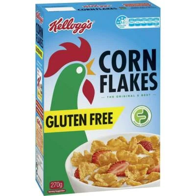 Kelloggs Corn Flakes Gluten Free Cereal 270g X 10 - Image 1 of 2
