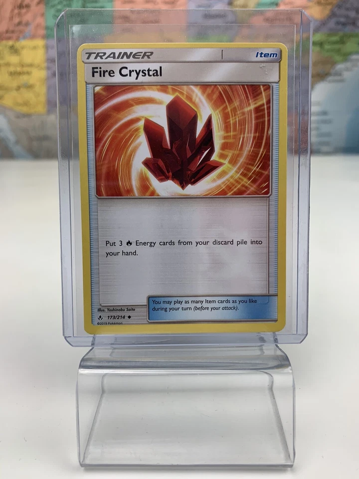 SHIPS SAME DAY Pokemon Card NM Fire Crystal 173/214 Trainer Item 2019 Uncommon - Image 1 of 1