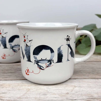 Kaffeebecher 420ml - Moin mit Krabbe - maritime Tasse von Heimartliebe® - Bild 1 von 3