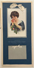 American Beauties, rare imprimé calendrier vintage 1915, publicité bancaire
