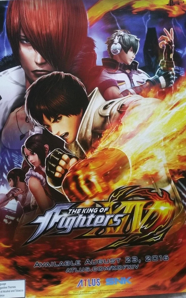 THE KING OF FIGHTERS XIV POSTER 22" " PROMO RARE Atlus SNK
