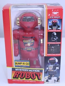 Nuevo Bright Ind. Mystery Action Robot 300 juguetes de calidad de colección nuevo de lote antiguo 1991 Bump-N-Go rojo - Imagen 1 de 12