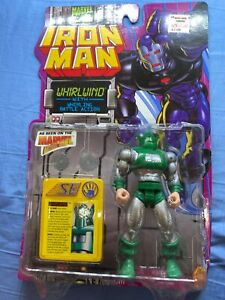 Toy Biz Marvel Comics Iron Man Whirlwind With Whirling Battle Action Figure 1995