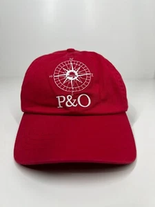 P&O Cruises Compass cap hat red adult adjustable one size fits most - Picture 1 of 12