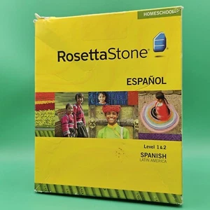 Rosetta Stone Homeschool Espanol Spanish Latin America Levels 1 & 2 Very Good - Picture 1 of 5