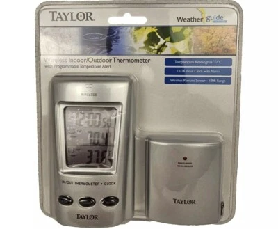 Taylor Wireless Indoor/Outdoor Thermometer with Programmable Temperature Alert - Image 1 of 3