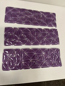 Purple Glass Mosaic Border Tiles 300 x 100mm - Picture 1 of 3