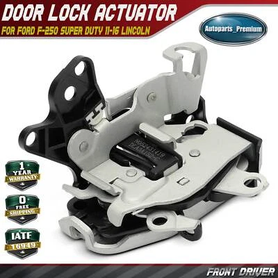 Actuador de cerradura de puerta delantera izquierda para Ford F-250 Super Duty 11-16 Lincoln Navigator Foto 1 de 4