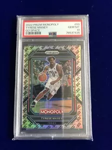 Tyrese Maxey 2022 Panini Prizm Monopoly PSA 10 Gem Mint Go Space SSP #69 - Picture 1 of 2