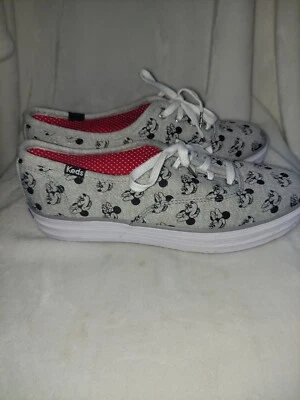 Disney Minnie Mouse Keds Triple Jersey Gray Size 8M  - Image 1 of 4