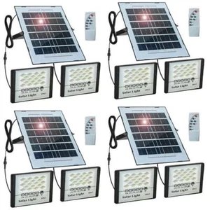 144 LED Solar Flood Lights Outdoor Street Light Dusk to Dawn Wall Lamp 1-4PCS - Picture 1 of 17