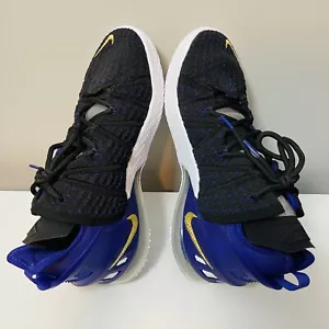 Nike LeBron James 18 Lakers Black/Purple Basketball Shoes CQ9283-004 Men's Sz 9 - Picture 1 of 12
