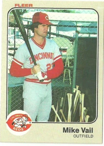 MIKE VAIL CINCINNATI REDS #605 - FLEER NM-MT 1983 - Picture 1 of 2