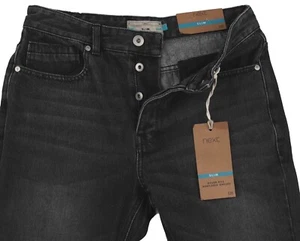 NEXT Mens Grey Slim Jeans Size 32 30 Regular Short RRP £35 - Picture 1 of 7